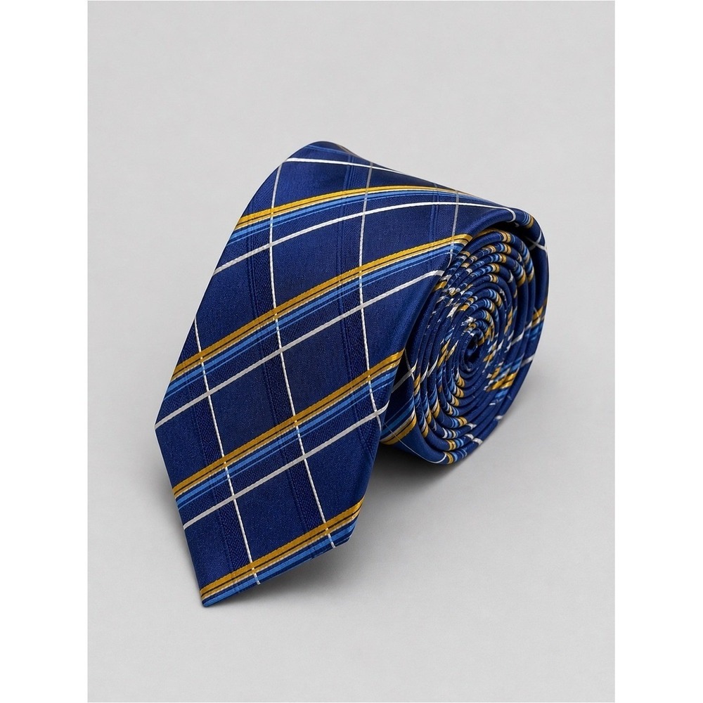 Geoffrey Beene Silk Tie Handmade Quiet Luxury Career Professional Striped
